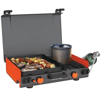 12x14 Camping Griddle with Side Burner